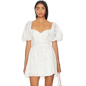 For Love And Lemons White Jocelyn Dress